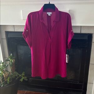 Liz Claiborne Fuchsia Blouse